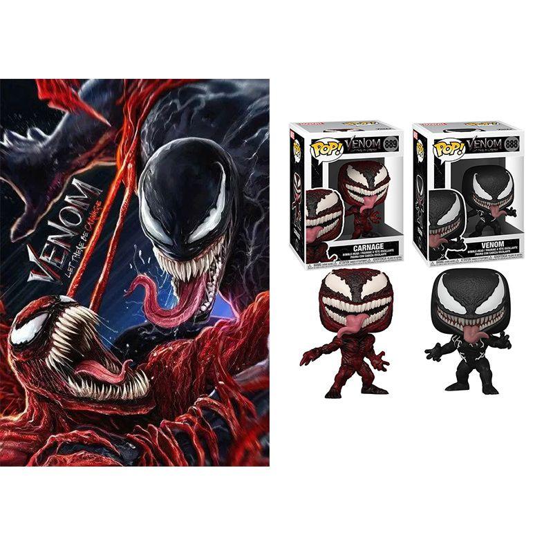 Venom Pop Carnage Vinyl Action Figure Singular Exclusive Rare Collectible Model Toy