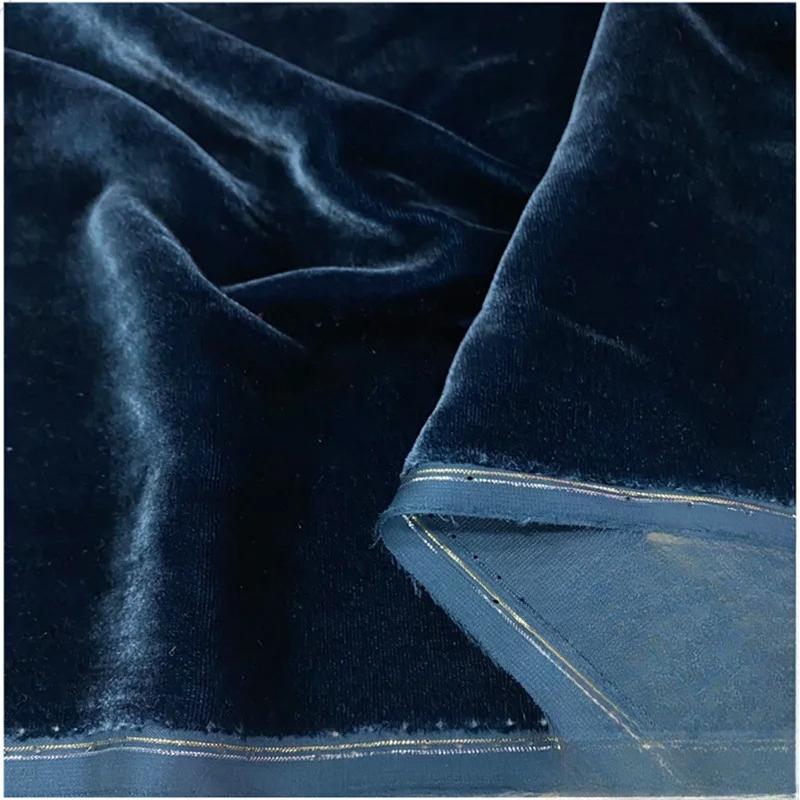 Țesături din Catifea de Mătase 100x140cm Pentru Rochie Cheongsam Fustă Costum Cusut DIY Catifea Aurie Reală Material Prietenos cu Pielea