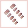French Style Press On Nails Cartoon Design Women S Fake Nails 24 Pieces