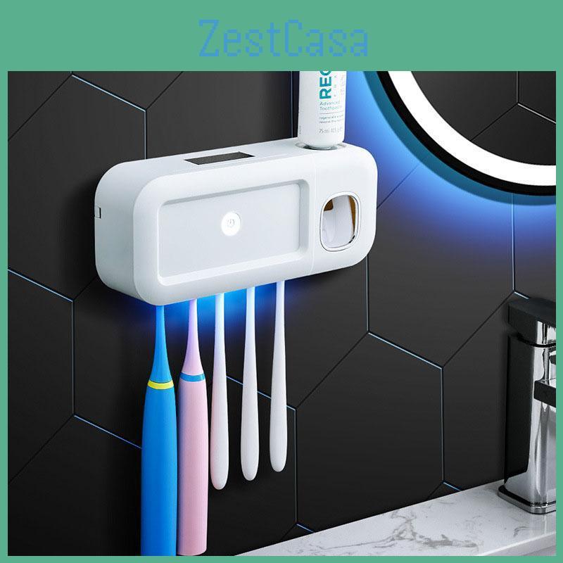 Automatic Mengni Sterilizer Toothbrush Antibacteria Toothbrush Storage Holder Dustproof Toothpaste Squeezer Bathroom Accessories