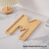 Bamboo Wood Letter Tray for Parties and Celebrations: Dessert, Deli, Fruit, or Dinner Plate