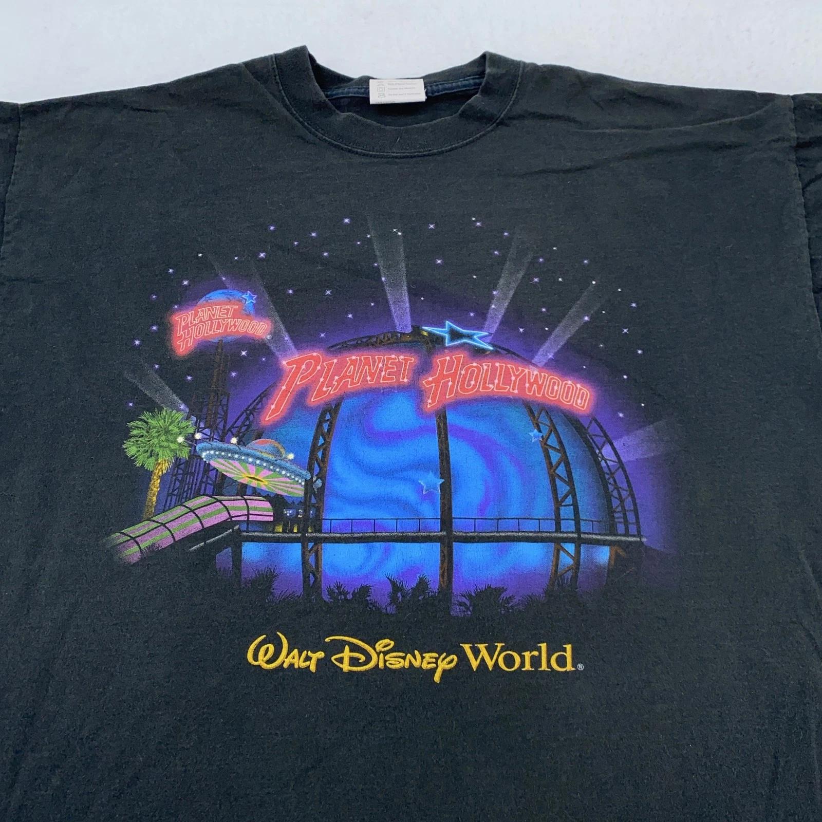Vintage Planet Hollywood Shirt Mens Large Walt Disney World Graphic 90s USA 3XL