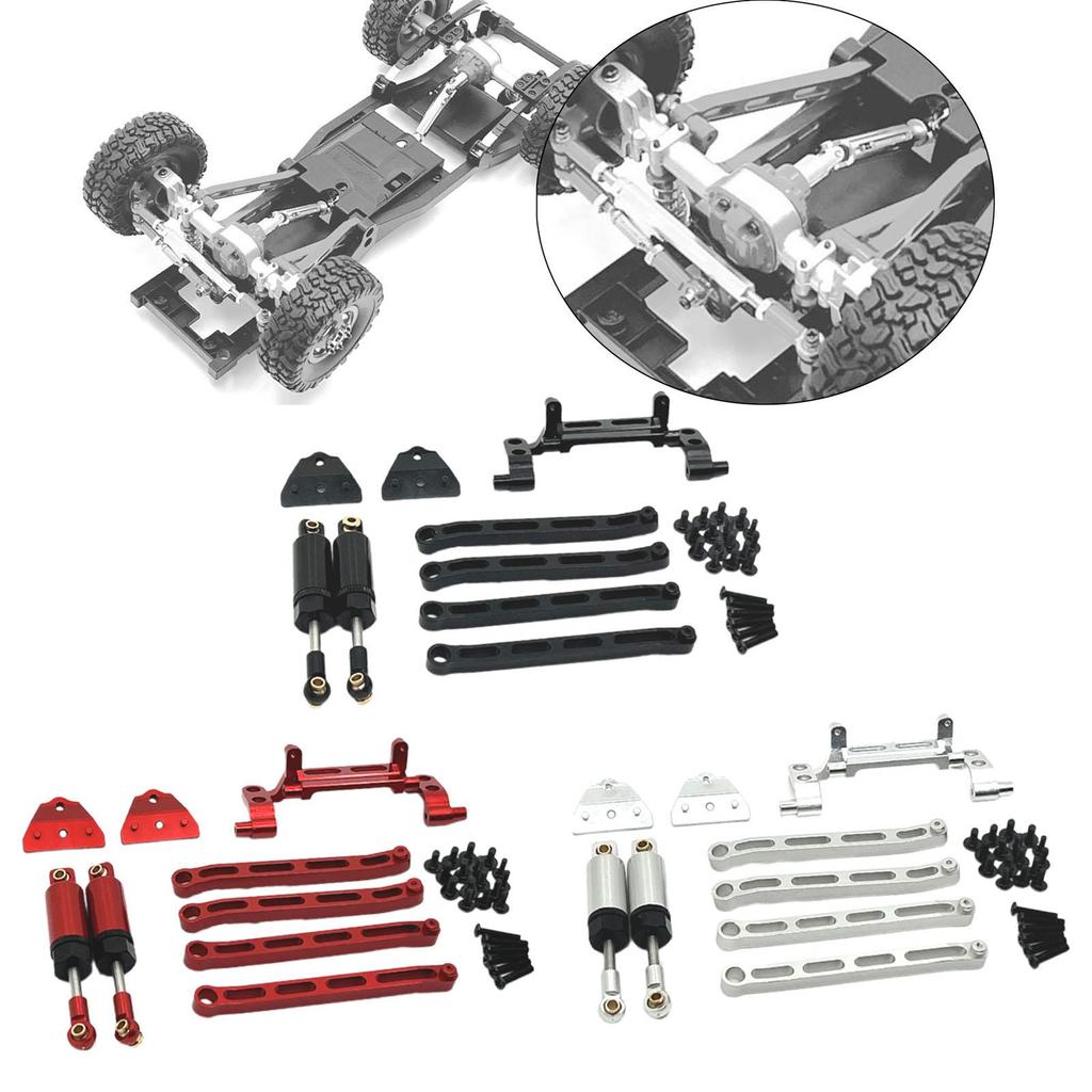 RC Shock Absorber Set Upgrades DIY Accessory Easy to Install Replacement RC Car Pull Rod for MN82 LC79 MN78 1/12 RC