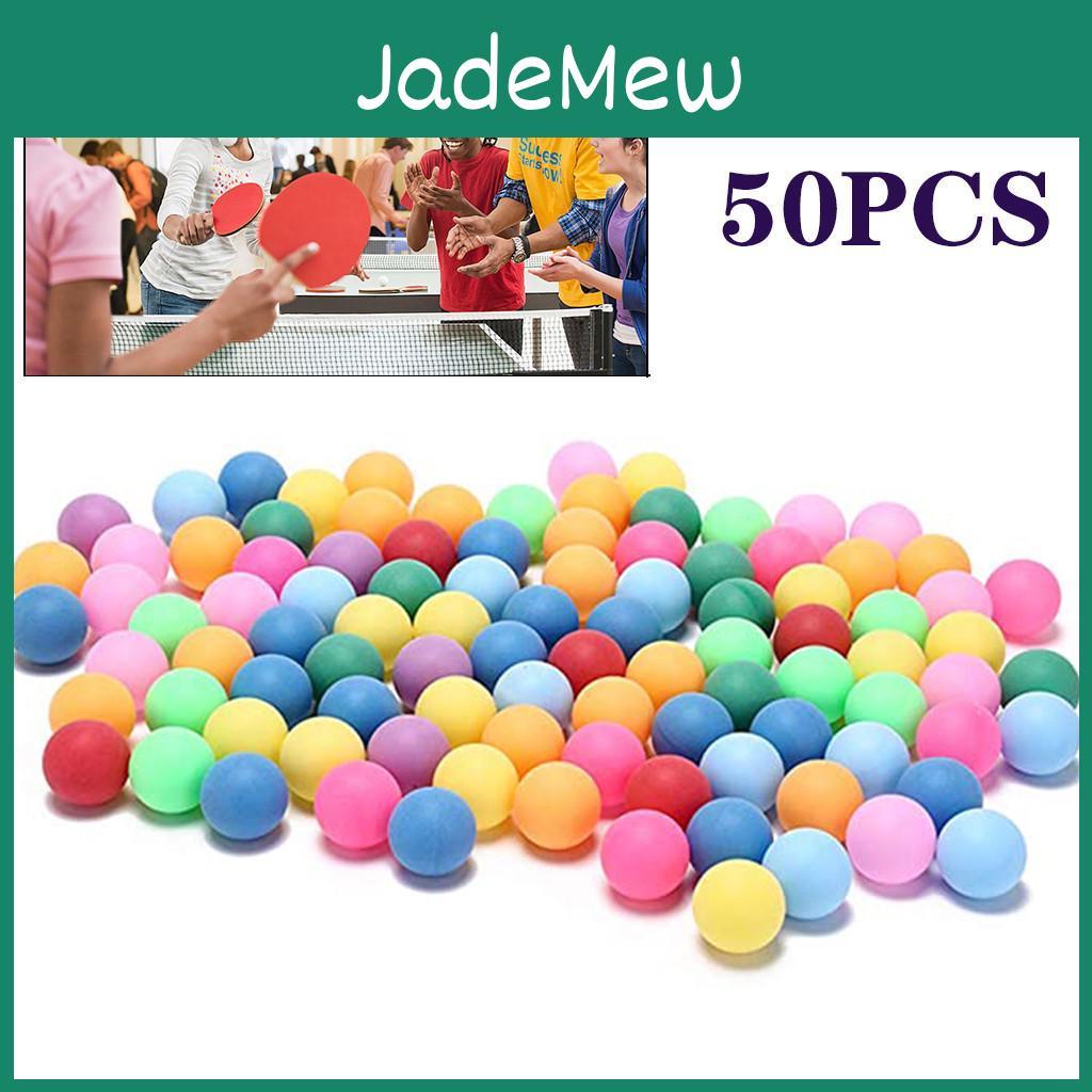 Balls 50pcspack Pong Colored 40mm Entertainment Table Tennis Balls