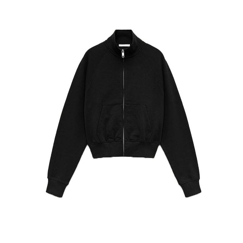 Spring New Women's Clothing Cotton Stand Collar Zipper Sweatshirt 3253328 Casual Sweatpants Bell-Bottom Pants 3253329