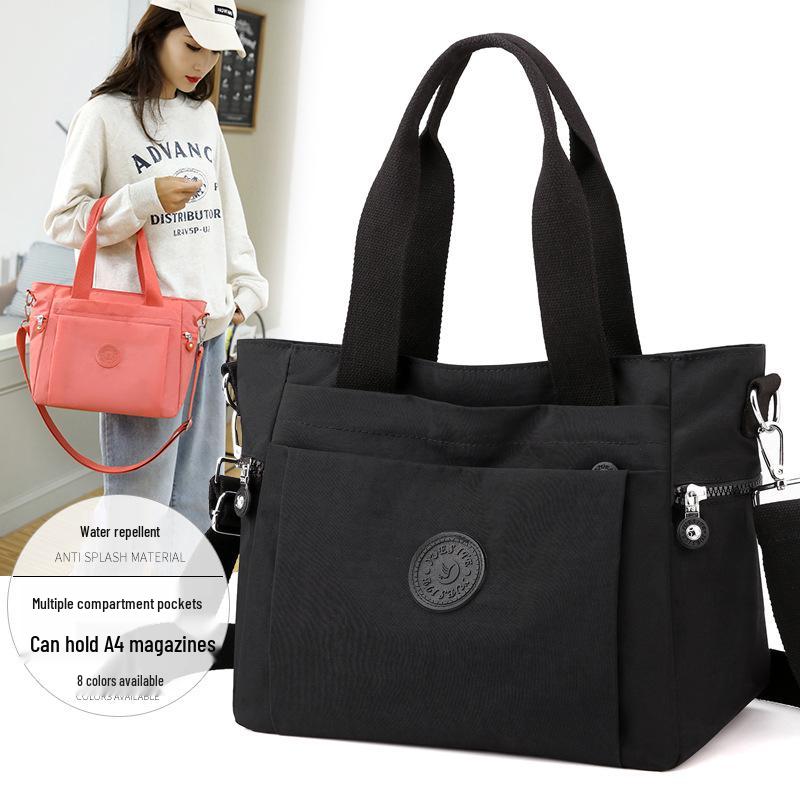 Geantă de umăr și crossbody din nailon în stil coreean pentru femei - Geantă de călătorie casuală și versatilă