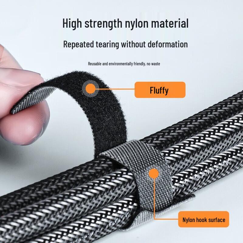 Shanze Reusable Hook & Loop Cable Organizer Ties