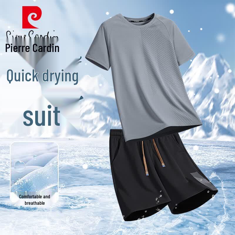 Pierre Cardin Men s Summer Casual T-shirt & Shorts Set L
