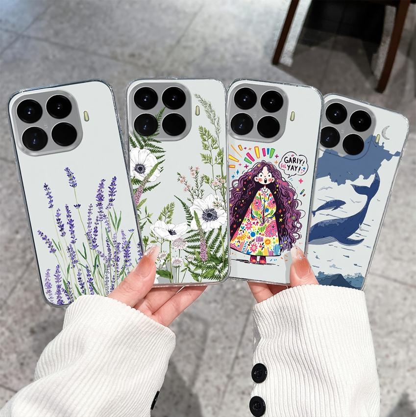 For Xiaomi 17T 17 Pro 17Max 17 Ultra Phone Case For Redmi 17C Redmi17 Lovely Bow Cartoon Lightweight Transparent TPU Bumper Scratch Resistance Housing