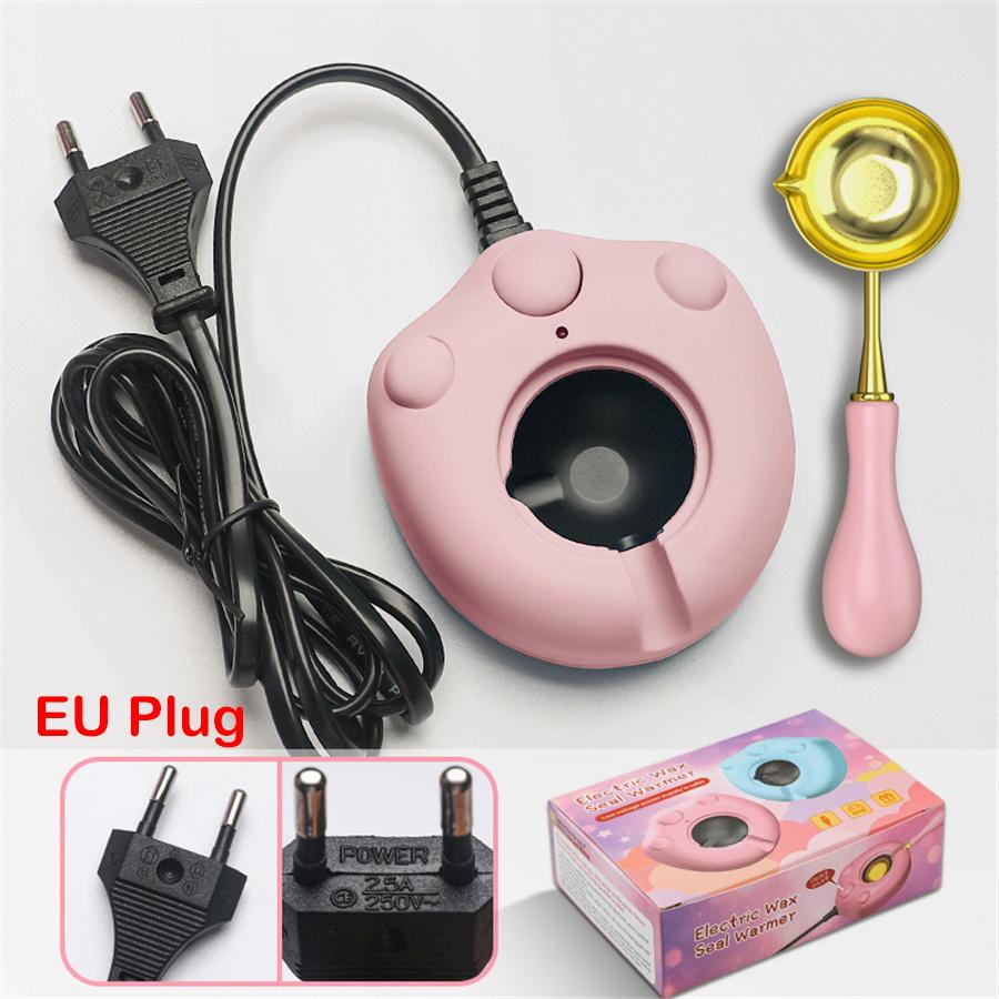 Kit Scalda Ceralacca Elettrico, 1 Scalda Ceralacca Elettrico e 1 Cucchiaio per Ceralacca per Timbro Ceralacca per Sciogliere Perline per Sigillo di Cera