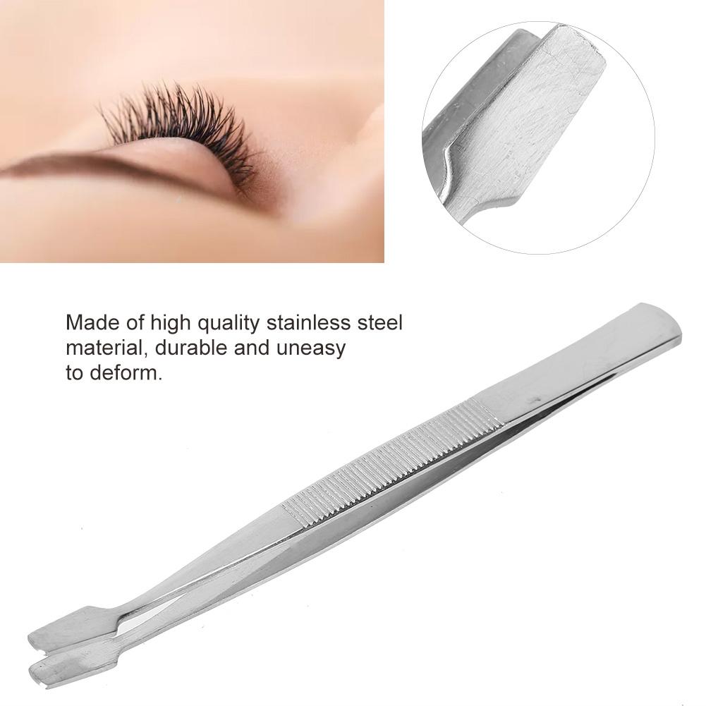 

Stainless Steel Eyelash Extension Tweezers False Fake Eyelashes Grafting Tweezers