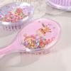 Kids' Cartoon Sequin Hair Comb – Oval Cushion with Flowing Sand for Gentle Massage