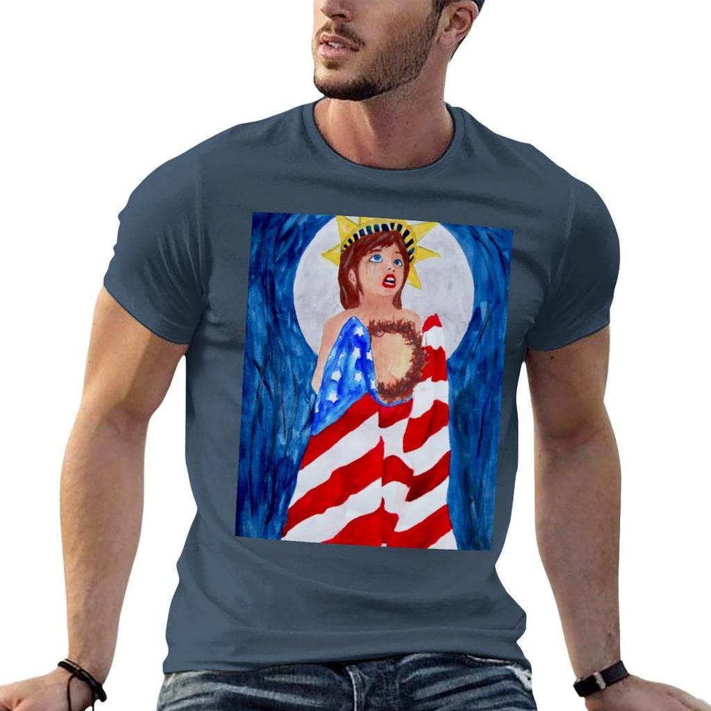 Broken America Tshirt Anime Tshirt Funny T Shirts Cotton T Shirts For Unisex Graphic Tees Tshirt