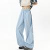 Loose drape dopamine tooling casual pants men's trendy new design versatile elastic waist splicing trousers