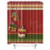 Ihre bezaubernde Weihnachts-Duschvorhang Festliche Feiertags-Badezimmerdekoration Wasserdichter Stoff Weihnachtsmuster Heimdeko Moderner Stil