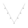 925 Sterling Silver Tassel Zirconia Delicate Necklace for Women Fashionable Temperament Versatile Collarbone Chain Jewelry