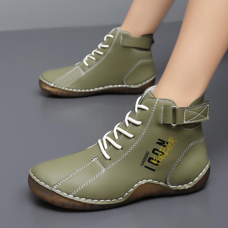 

Женская обувь для хайкинга, обувь для вождения, высокие кроссовки, цвет зеленый, черный, ботильоны, повседневная, больших размеров, для улицы, ручной работы EU: 37 зелёный