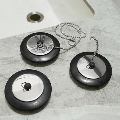 Rubber Sink Drain Stopper with Convenient Hook Design Sink Clog Prevention Tool Homeowner Essential Sink Accessory