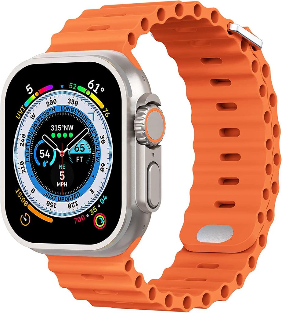 Ocean Armband für Apple Watch Ultra 3 2 Band 49mm Serie 45mm 41mm 46mm 42mm 40 44mm Silikon Uhrenarmband iWatch 11 10 9 8 7 6 5 SE2