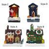 Lighted Up Village House Xmas Ornament for Cabinet Livingroom Home