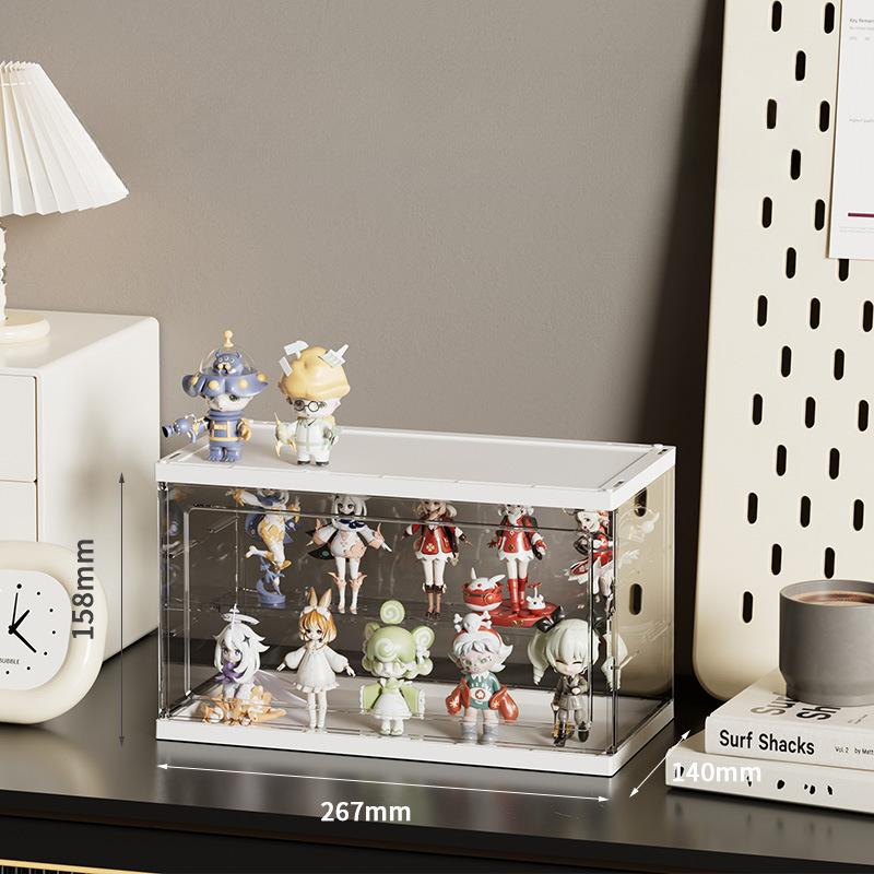 Handiwork display box large capacity transparent pendulum cabinet acrylic bubble mart blind box display rack Lego storage box