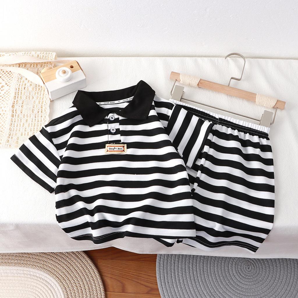 Children Clothing Kids Clothes Quick Drying Polo Shirt Sets Boys T-shirt Shorts Summer Cotton Short Sleeve Fashion Suit 2PCS