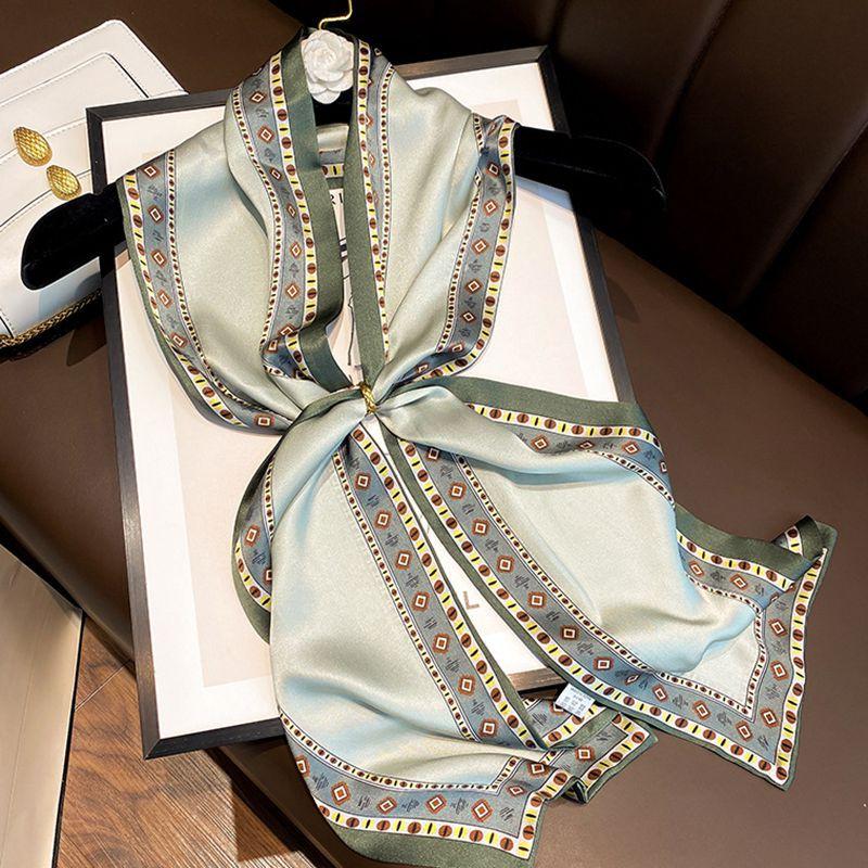 

Spring Silk Scarf Women S Spring And Autumn Streamer Bow Sense Design Sense Niche Temperament Tie 150cm