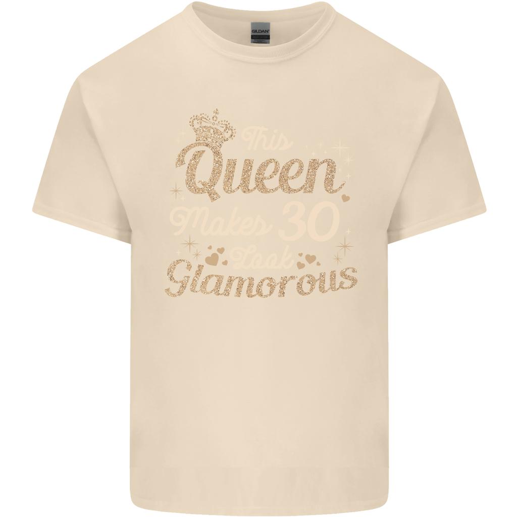 30th Birthday Queen Thirty Years Old 30 Unisexs Light Cotton TShirt