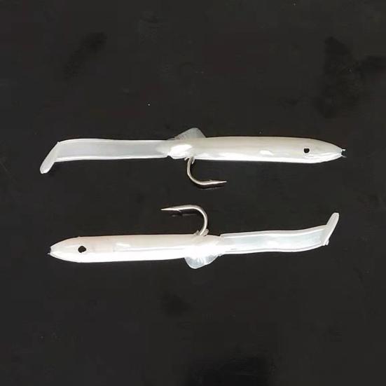 5Pcs/Pack 12cm/4.2g PVC Fishing Lure Lightweight Impact Resistant Artificial Eel Bait for Sea Fishing