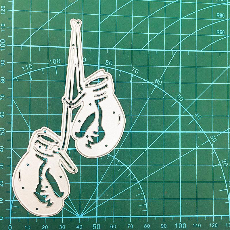 Boxing Two Gloves Scrapbooking Metal Cutting Dies Stencils For Diy Album Paper Card Decor