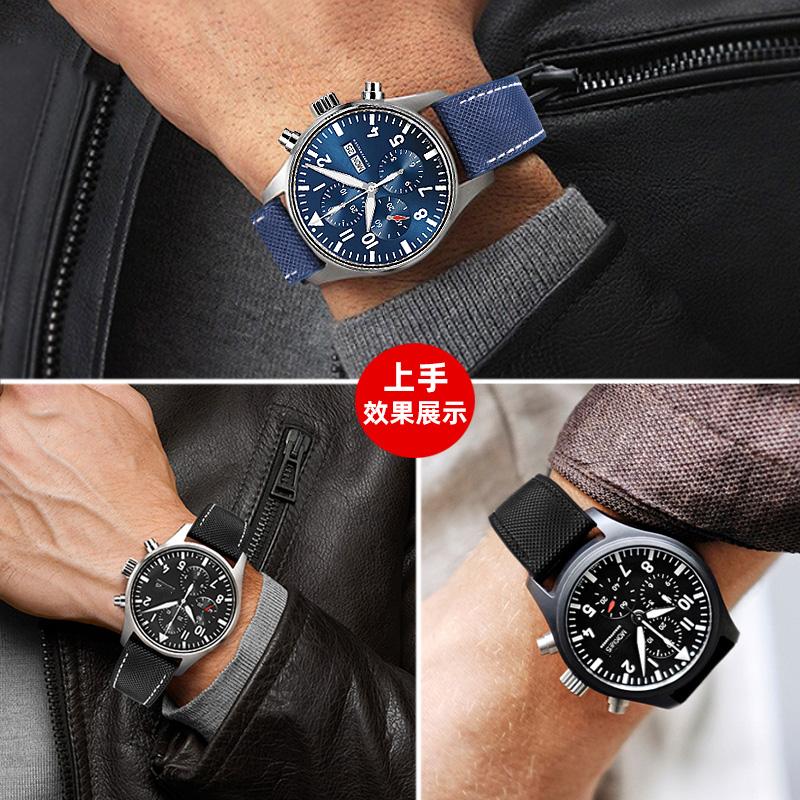 Klassisches 20 mm 21 mm 22 mm Canvas-Nylon für Seiko-Uhren. Gummiband, wasserdichtes Armband für Herren, für Tissot, Citizen, Mido, Uhrenzubehör