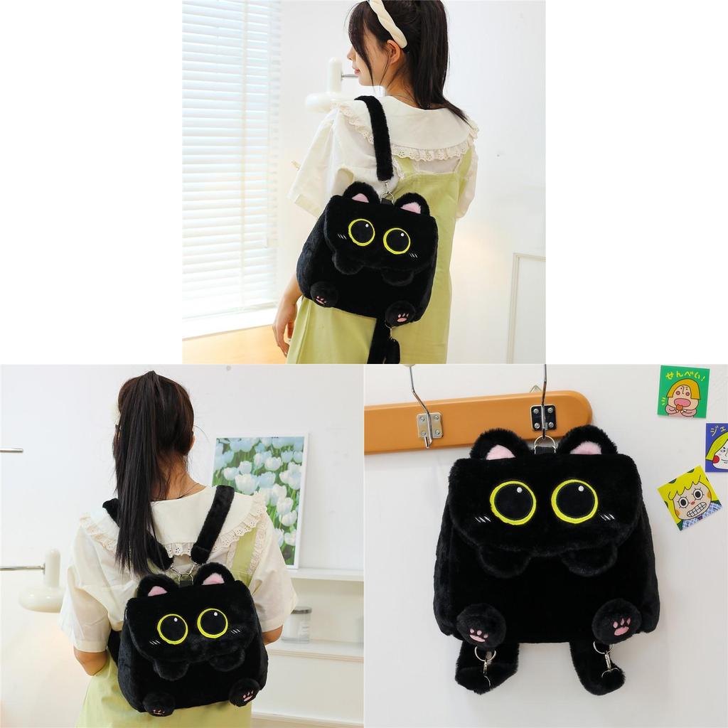 Plush Animal Backpack For Kids With Zipper Closure And Soft Cotton Lining
