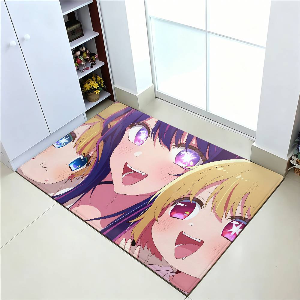 Anime O-Oshi No Ko Carpet Bathroom Anti-slip Mat Door Mat Home Decoration Mat Entrance Door Mat Scratch-resistant Door Mat