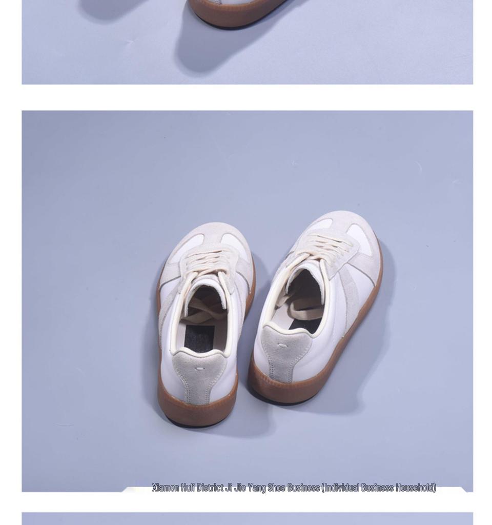 Dexun Women's Genuine Cowhide White Flat Shoes - New for Spring & Autumn 2025, Casual & Versatile.