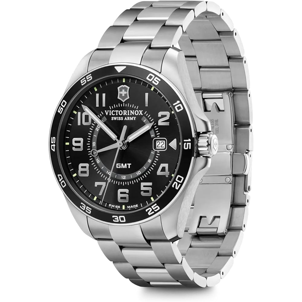 Victorinox Fieldforce Classic GMT Quartz Watch Gift 241930 Men's Timepiece