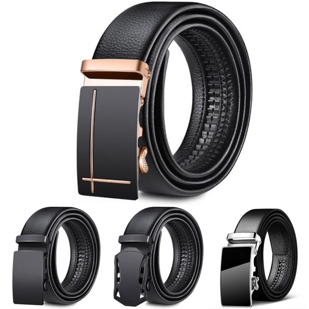 Stylish Men's Automatic Buckle Fashion Belt Comfortable Pu Material For Business Casual Wear
