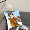 Federa Cuscino Orso Yoghi – Federa Cuscino Peluche Reversibile – Per auto, divano, camera da letto, perfetta come regalo.