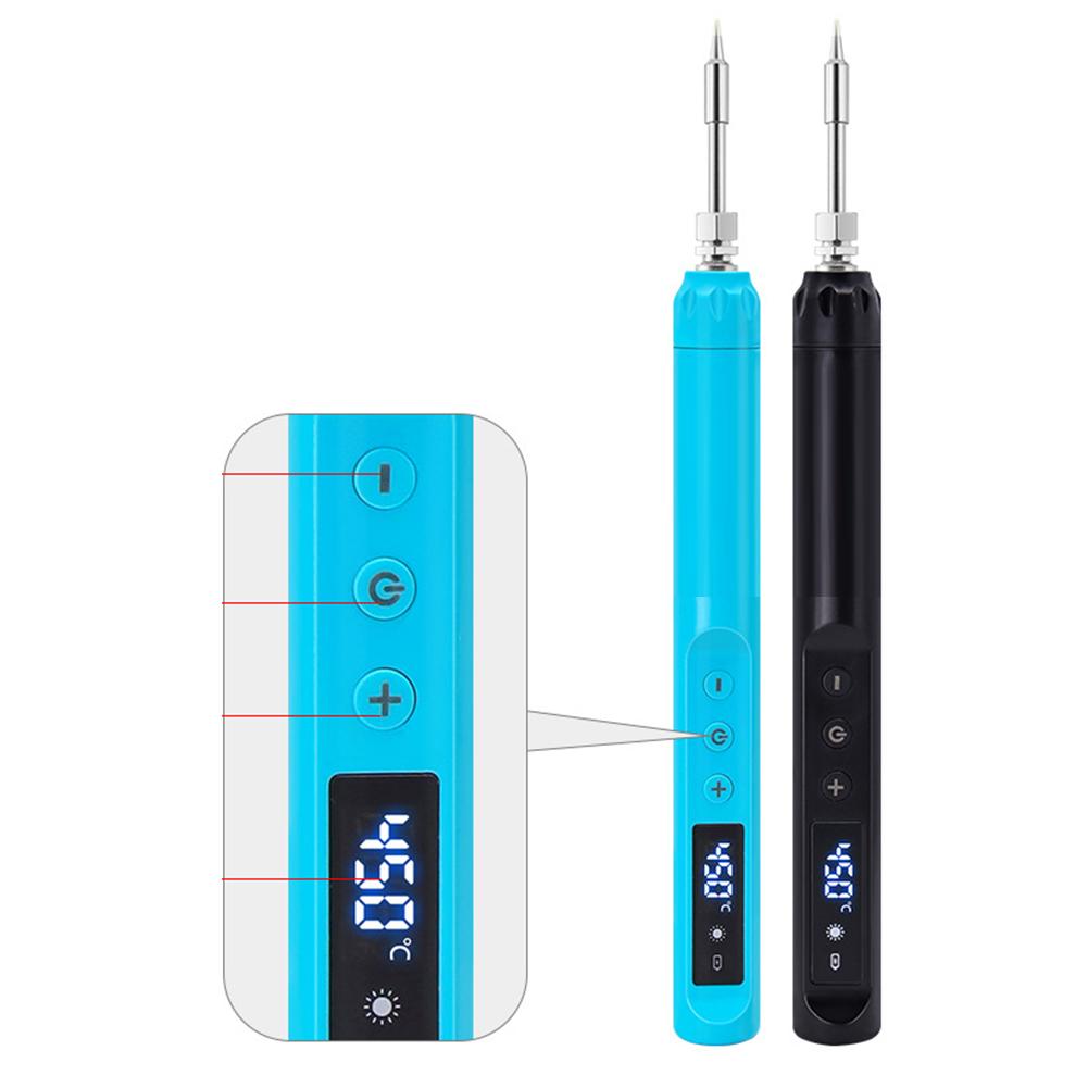 Cordless Soldering Iron With Display Soldering Cordless Pen 5V 12W Soldering Iron Digital Display LED Temperature Readout