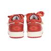 Jordan Air Jordan 1 Low Top Vintage Basketball Shoes GS Red White FJ3465-160(Team32-)