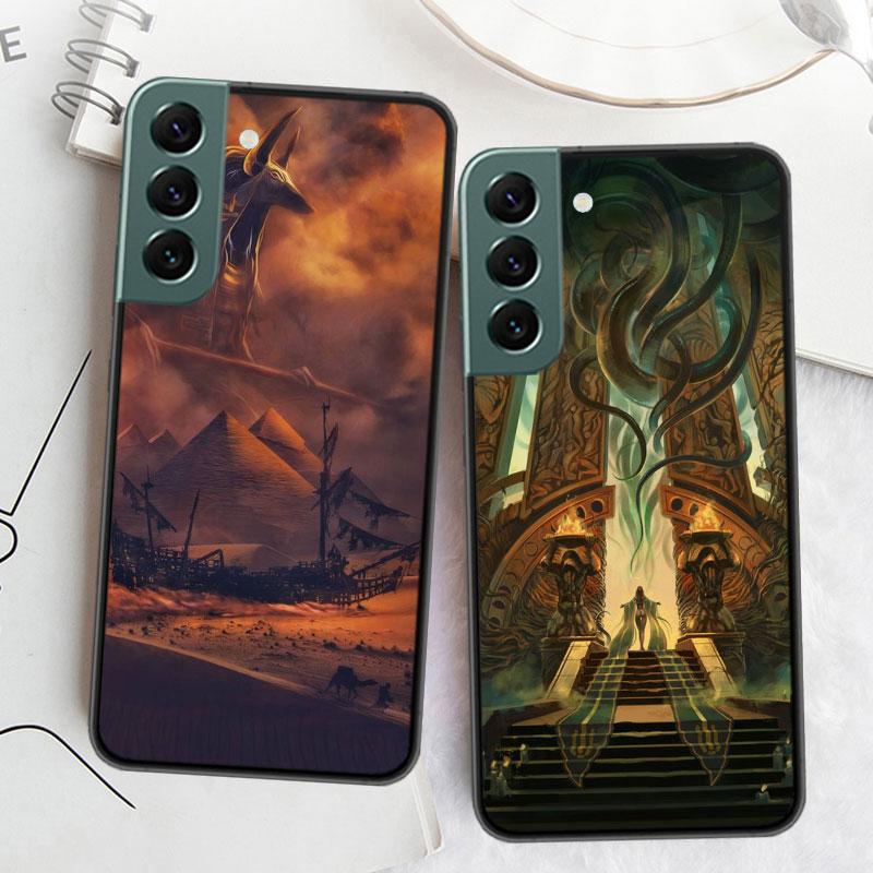 Egypt Pharaoh Phone Case For Samsung Galaxy A12 A22 A32 A42 A52 A72 A54 A34 A24 A14 A73 A53 A33 A23 A13 5G F52 F62 Cover Shell C