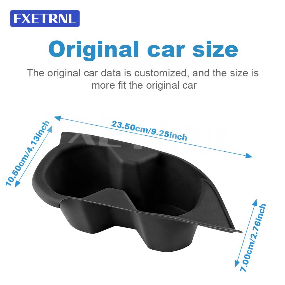 For Toyota C-HR 2024-2027 Center Console Cup Holder Storage Box Drink Holder Organizer Tray LHD Black Car Interior Accessories