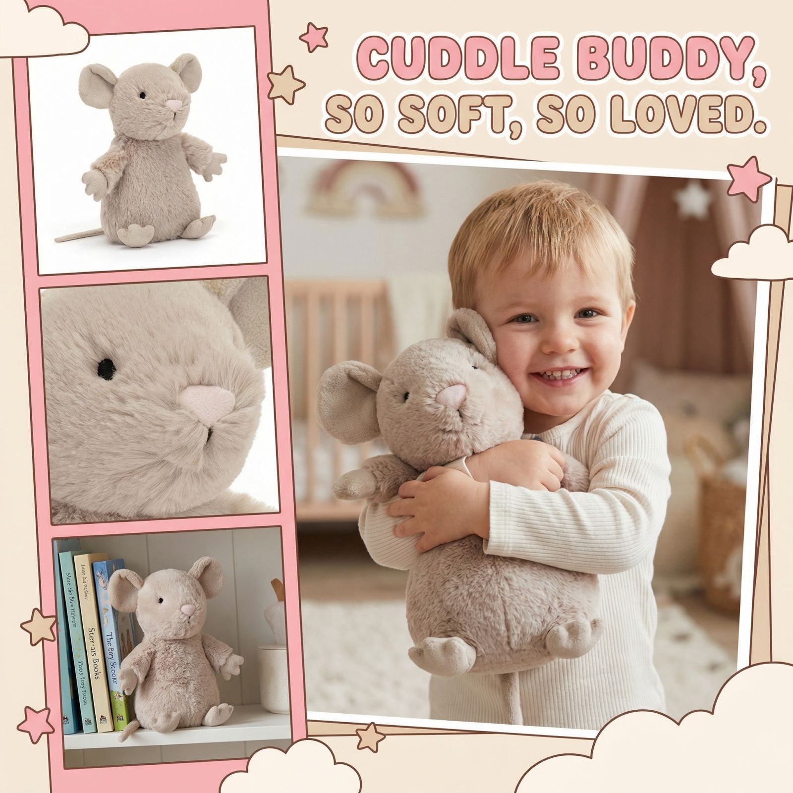 

Plush Toys, Cute And Perfect Birthday Gifts For Friends And Classmates, Graduation Gifts One Size