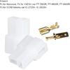 T Type Power Plug, T Type 2 Pin Power Plug Car Radio Cable Connectors Set, Power Plug T Type 2 Power Plug Cable Connectors Set Fit for FT-7800R,