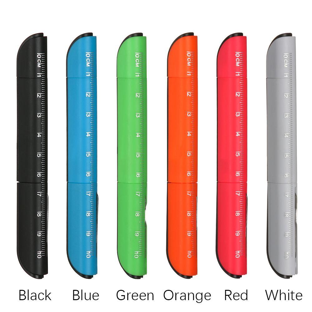 Creative Plastic School Office Supplies Ruler Ballpoint Pen Multifunction Signature Ballpen