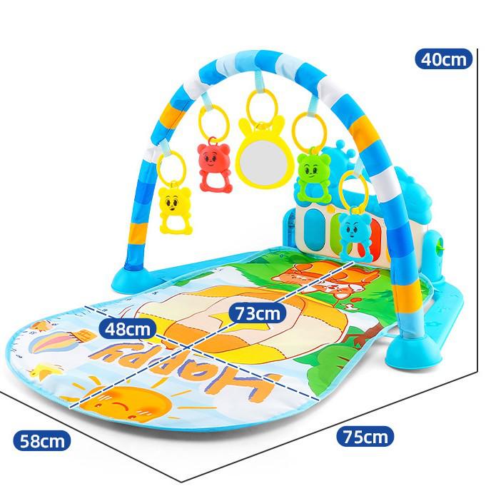 Multi-Functional Baby Piano Play Mat with Music and Fitness Activities