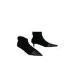 2025 autumn and winter new pointed suede splicing thin heel medium heel short boots high heel elastic thin boots socks boots women's shoes