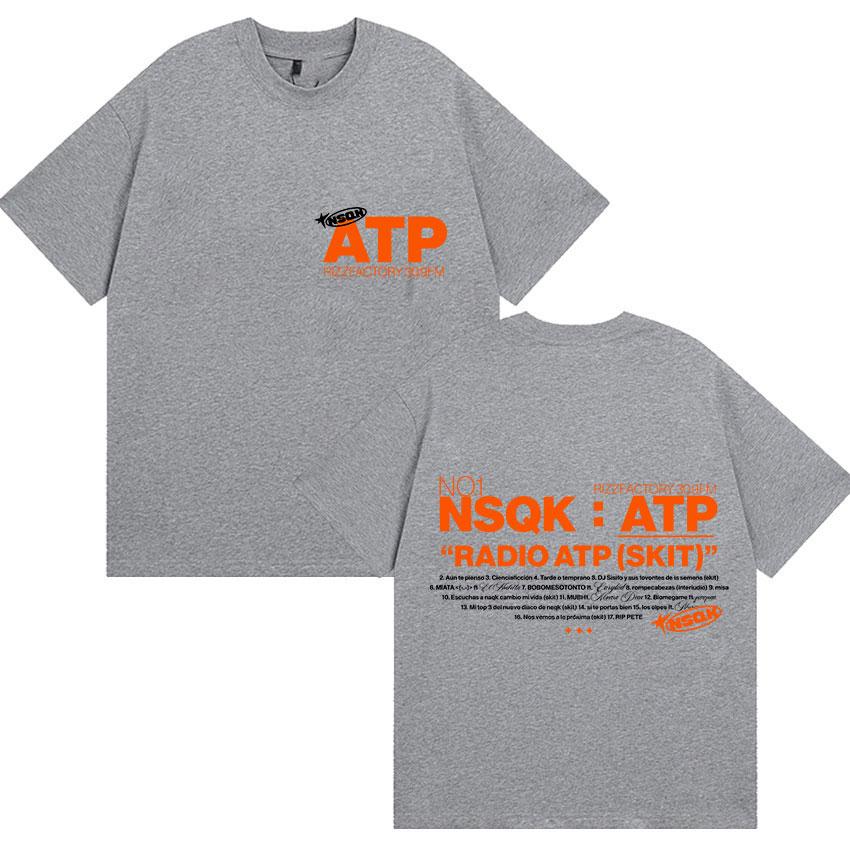 Rapper NSQK ATP AUN The PIENSO Album T-shirt for Men and Women, Retro 2025 Summer Pure Cotton 100% Printed Loose T-shirt
