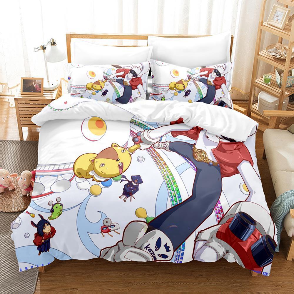 Fashion 3d Print Summer Wars King Kazma Bedding Set Cartoon Anime Three-piece Set Adult Kid Bedroom Duvetcover Sets Home Textile