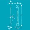 HAZET Combination Chrome Spanner Head Double Open 13mm Flat HAZET Double T Profile Imported from Wrench, Plated, 15° Angle, Hexagonal, 12-Point End,
