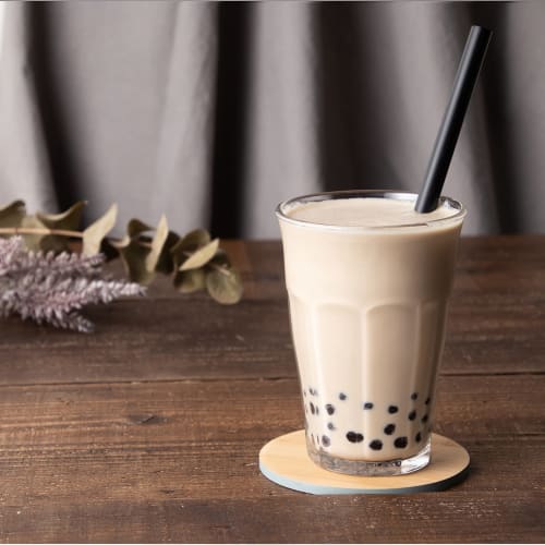 Strix Design Tapioca Straws, 400 Straws (200 Straws x 2 Packs), 21cm x 1cm Diameter, Black, Wide Straws, Boxed, Stylish, Cafe, Tapioca, Smoothie, Larg